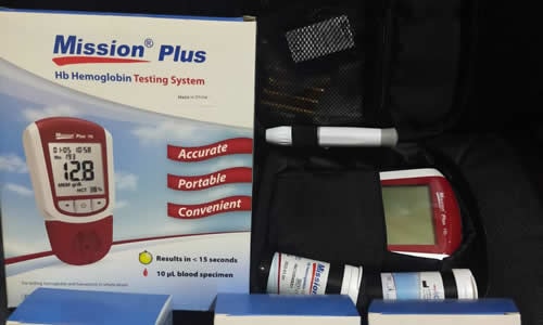 Mission plus Blood Hemoglobin  with testing Strips